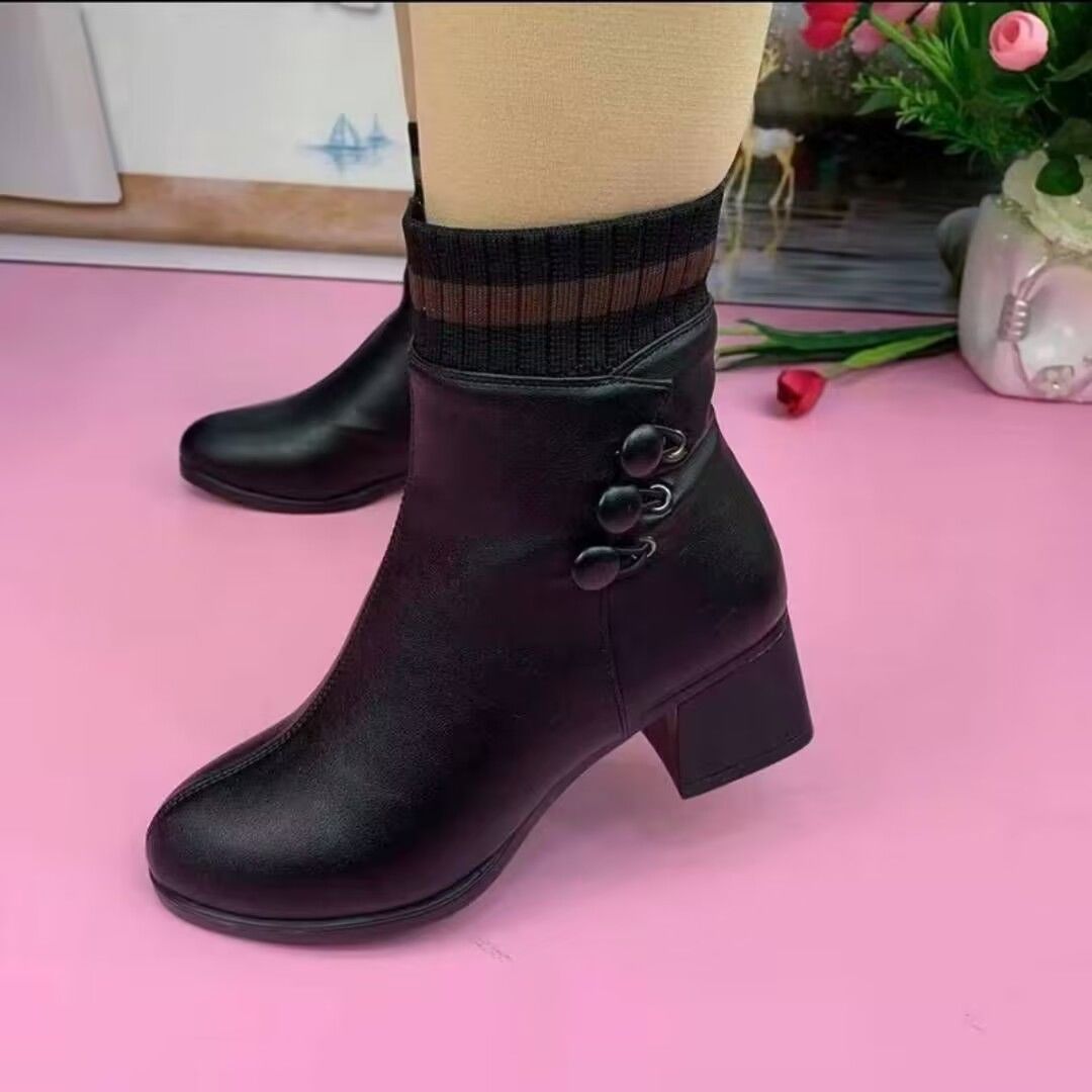 Martens, утепленные удерживающие тепло короткие сапоги, универсальная зимняя обувь, из натуральной кожи, 2023
