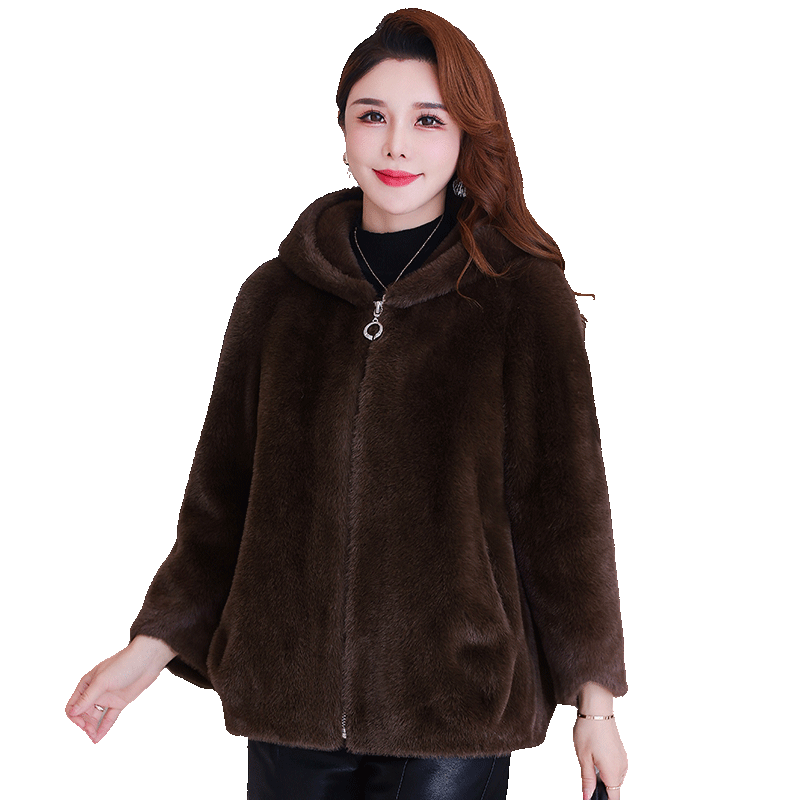 Maillard Celebrity Fur Young Loose Popular Lapel New Chinese Style Fur All-in-One Jacket Haining Fur