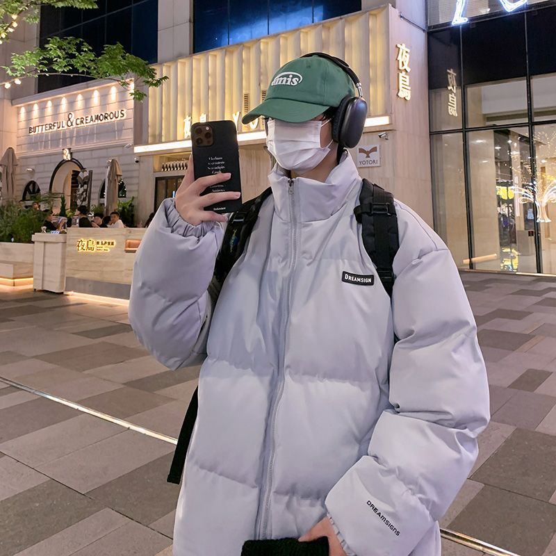 2023年新款棉衣男冬季加厚棉襖外套韓版潮流寬鬆ins潮牌麵包棉服