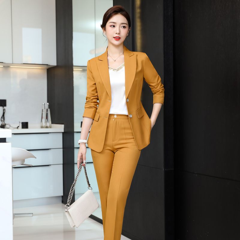 High-end suit suit for women 2023 autumn new fashion women's slim small suit jacket professional wear work clothes