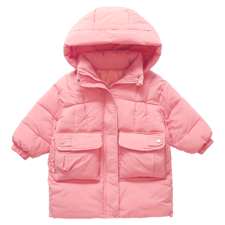 女童冬装棉服长款过膝2023新款儿童冬季加厚外套宝宝冬装保暖棉衣