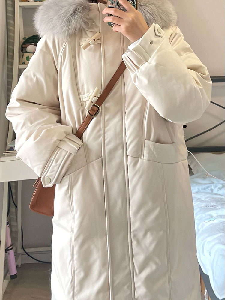 特大码300斤韩版中长款棉衣棉服女胖mm冬季新款宽松百搭加厚外套