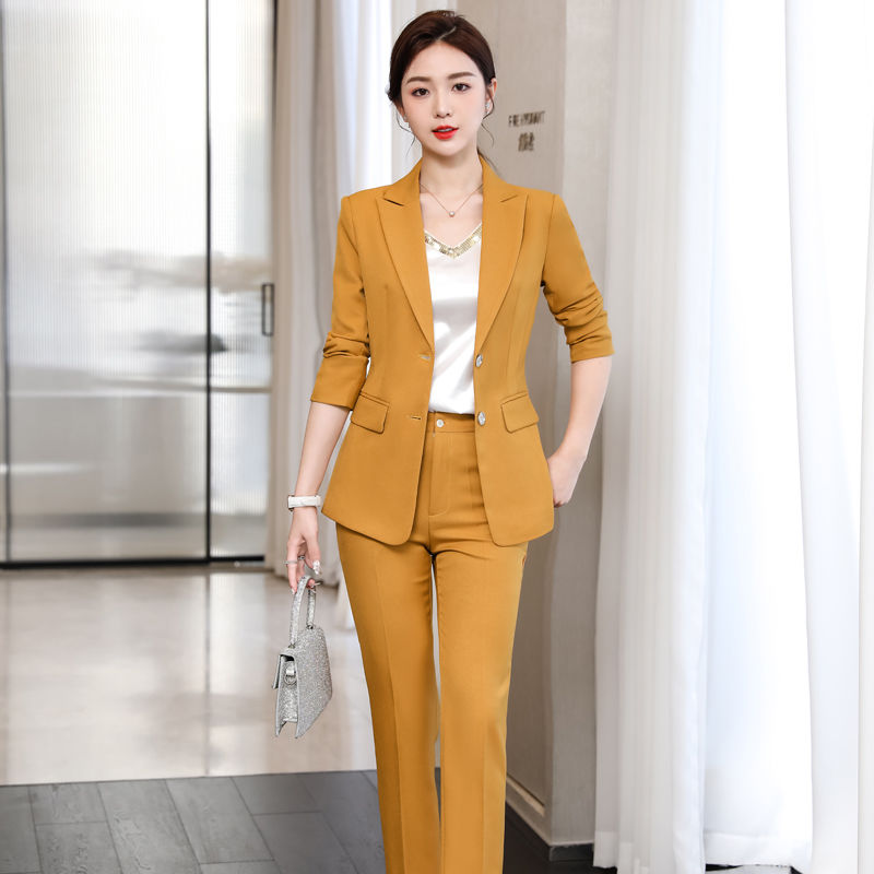 High-end suit suit for women 2023 autumn new fashion women's slim small suit jacket professional wear work clothes