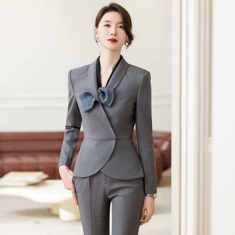 High-end professional suit for women, fashionable temperament, goddess style suit jacket, workplace workwear, jewelry store formal work clothes