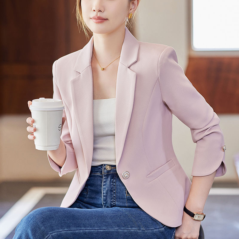 This year's popular short blazer women's autumn and winter high-end temperament fashion casual women's suit work clothes