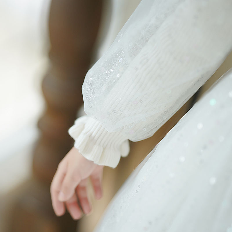 儿童礼服秋冬小众高端花童婚礼小女孩冬季公主裙钢琴演奏秋装裙子