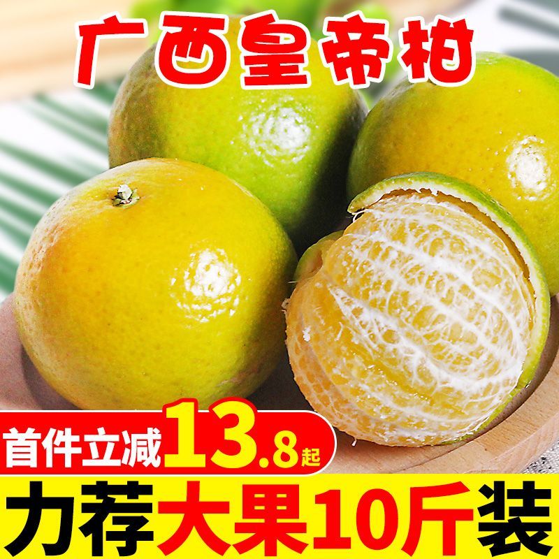 广西皇帝柑大果橘子新鲜水果包邮3/5/9斤正宗贡柑桔子蜜桔柑橘