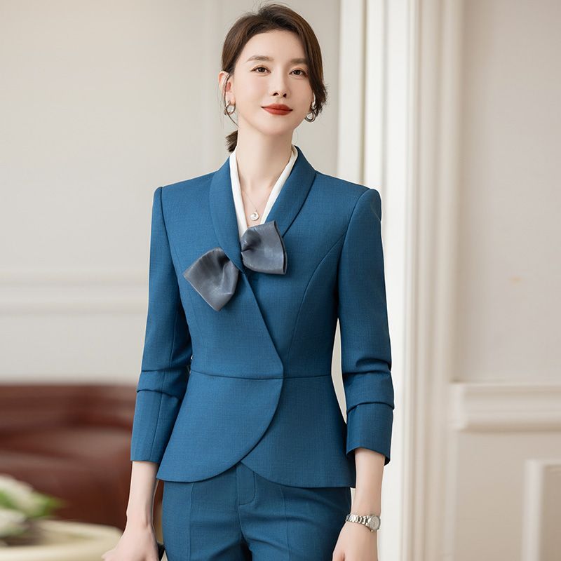High-end professional suit for women, fashionable temperament, goddess style suit jacket, workplace workwear, jewelry store formal work clothes