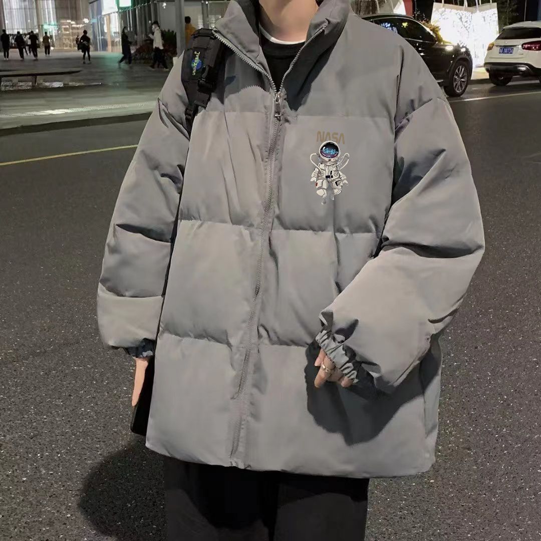 冬季棉衣外套男寬鬆百搭立領棉襖上衣港風外套麵包服加厚保暖棉服
