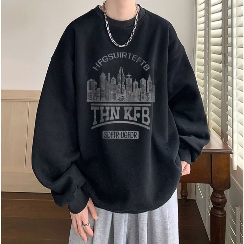 美式復古衛衣男生秋冬季潮牌大碼重磅上衣oversize寬鬆情侶百搭