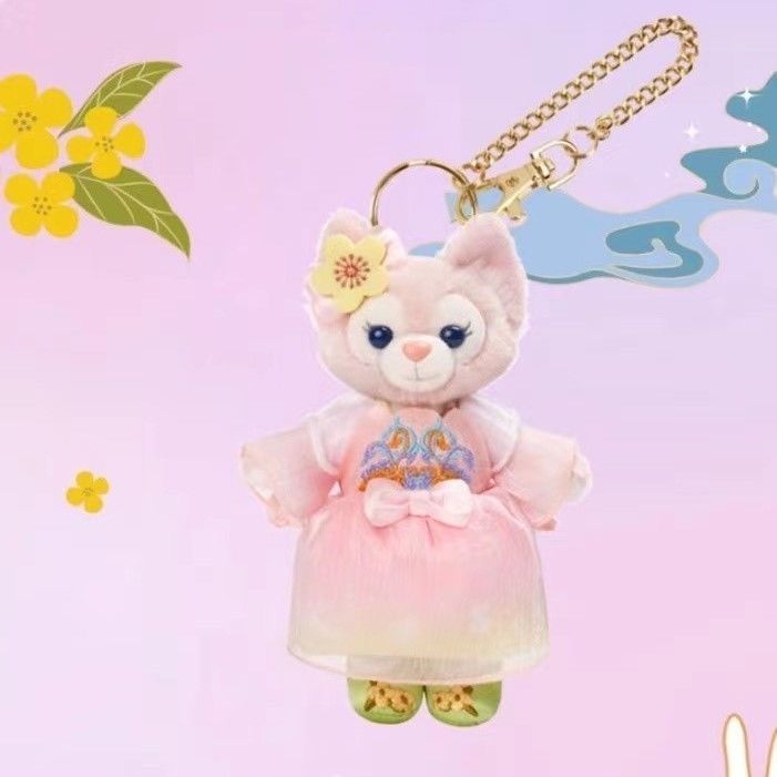 Internet celebrity Lingna Bell detective cute plush doll keychain bag charm doll Longxiang bag