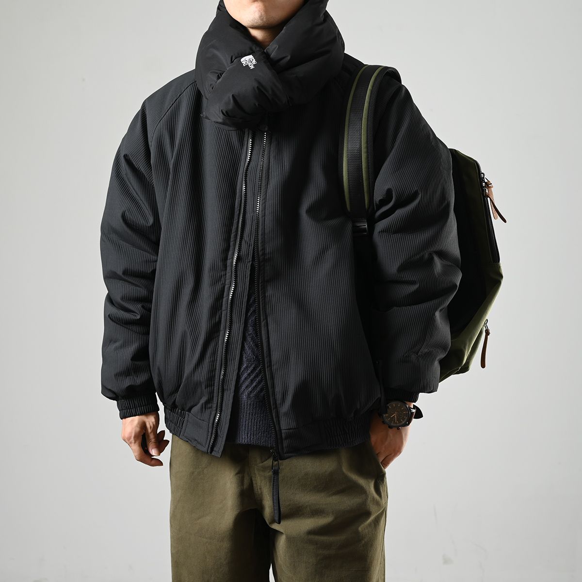 XGI Japanese stand collar cotton coat men's American retro  winter new thickened coat trendy brand workwear cotton coat