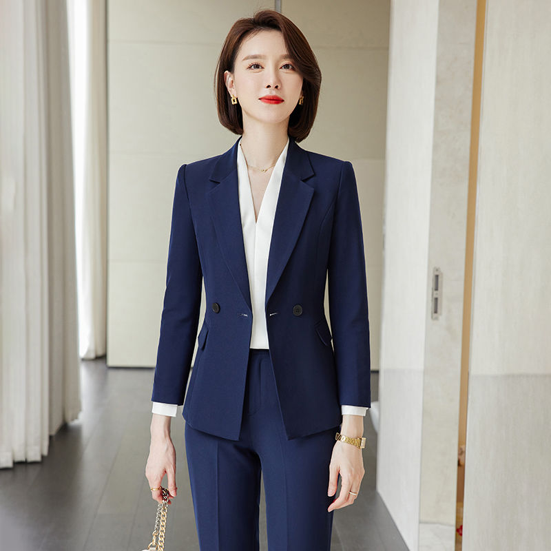 高端西裝外套女秋冬2023新款小個子休閒工作服高級感職業西服套裝