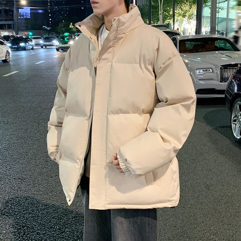 秋冬季加絨厚男士棉服裝2023年新款羽絨棉衣外套男生棉襖麵包情侶