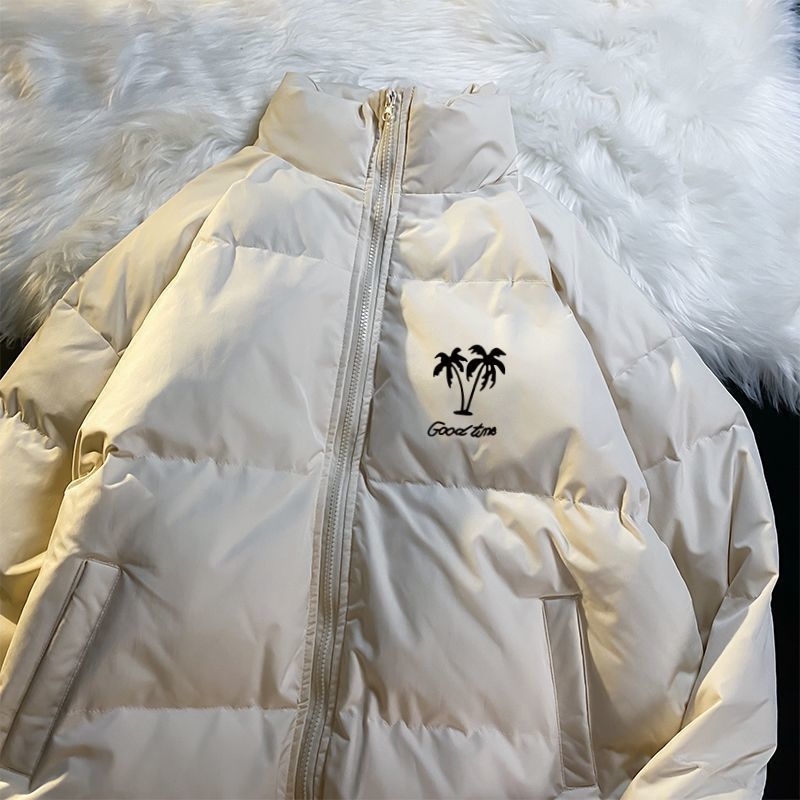 Men's Padded Jacket Men's Warm Quilted Coat With Standing Collar_voghion.com