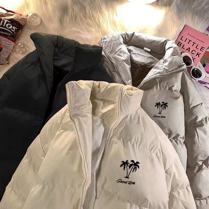 Men's Padded Jacket Men's Warm Quilted Coat With Standing Collar_voghion.com