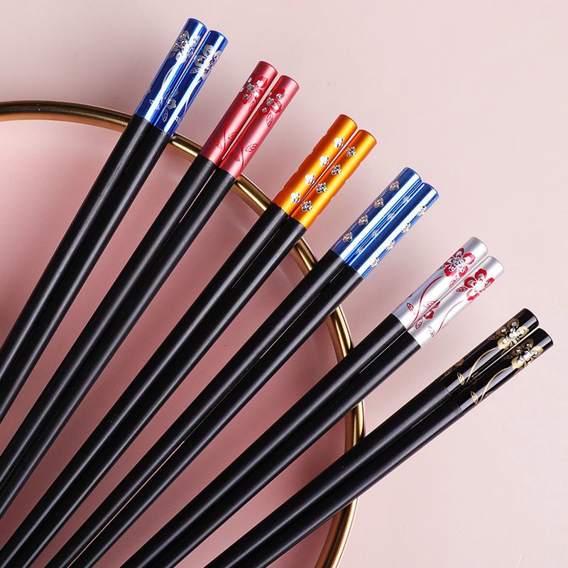 合金筷子家用10双防滑防霉耐高温专人专用一人一筷家庭分用筷