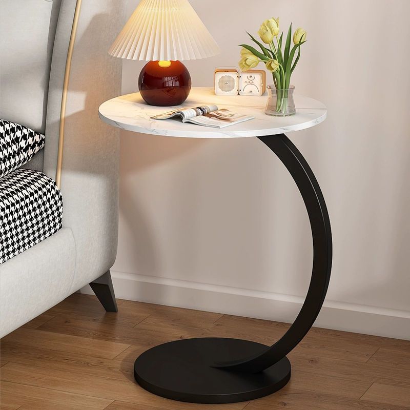 Internet celebrity small round table sofa side table movable side cabinet mini coffee table modern simple bedside table trolley side table