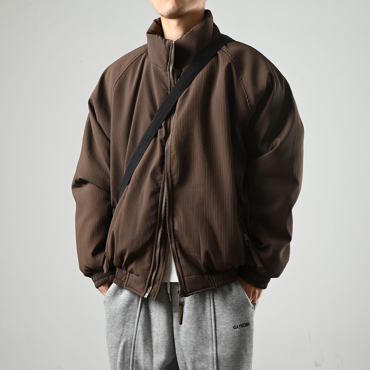 XGI Japanese stand collar cotton coat men's American retro  winter new thickened coat trendy brand workwear cotton coat