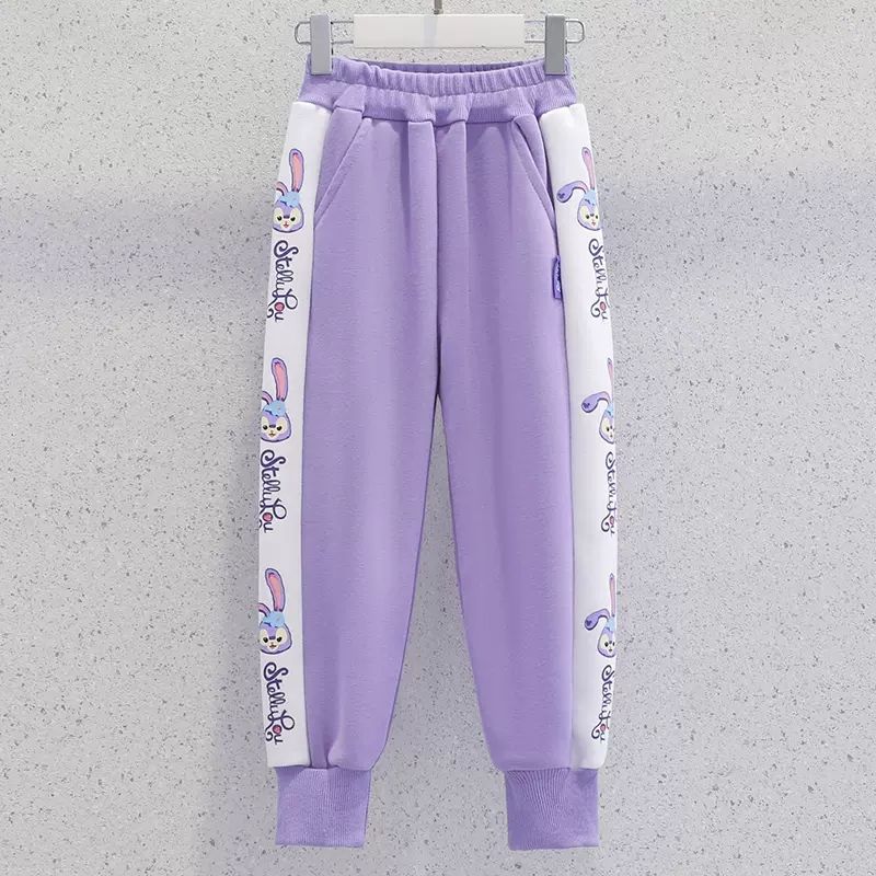 Girls' pants autumn wear 2023 new fashion style girls' autumn casual pants children's spring and autumn loose legged trousers