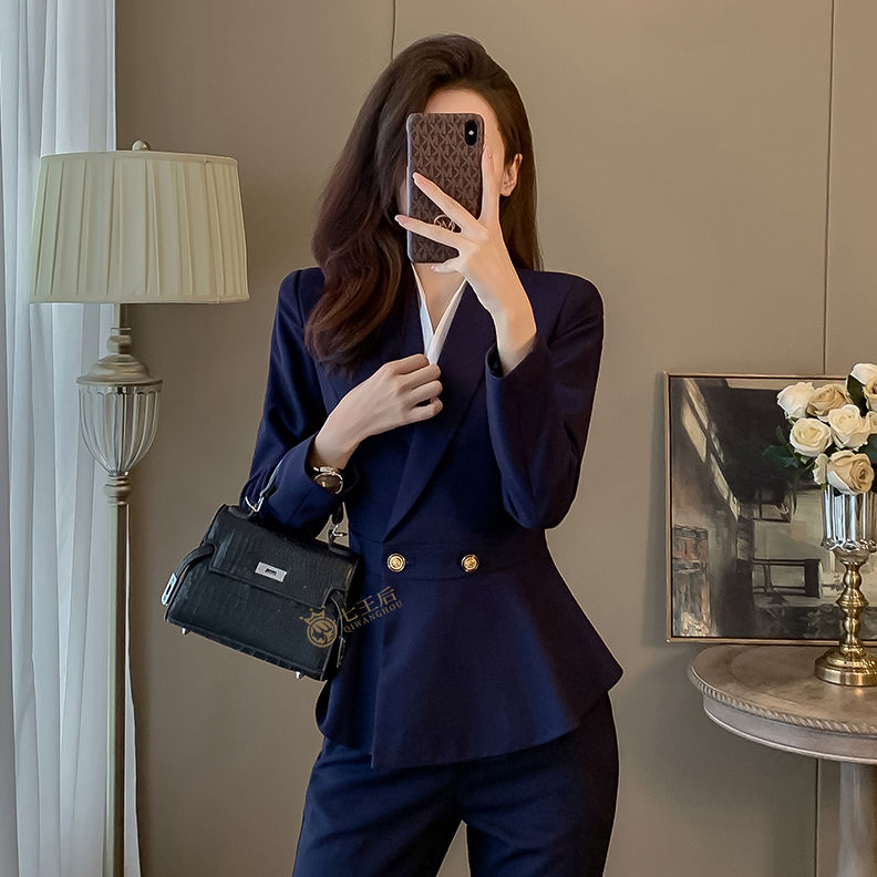 High-end small business suit for women 2024 new temperament business formal wear workplace goddess style suit jacket