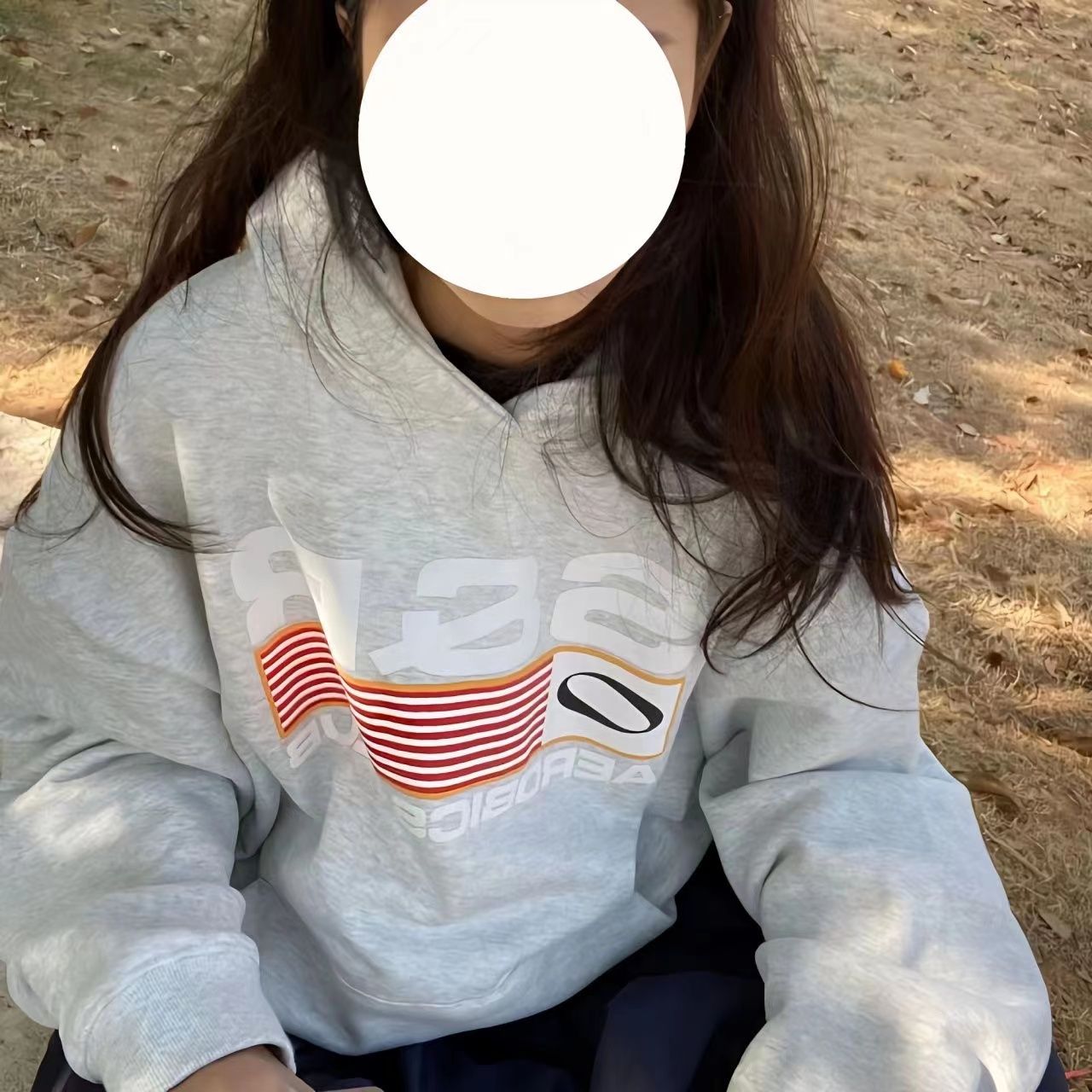 秋冬新款國潮美式復古字母印花連帽衛衣網紅嘻哈國潮寬鬆上衣外套