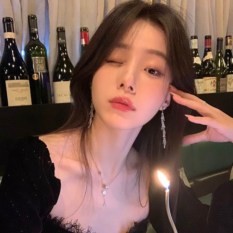 麥穗流蘇耳釘女氣質高級感輕奢小眾設計耳飾女2023新款爆款耳環