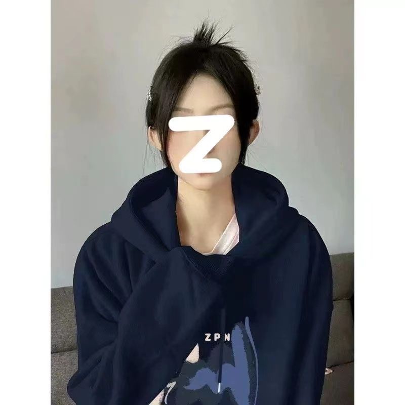 加絨加厚套頭新款連帽衛衣女秋冬韓版寬鬆大碼顯瘦長袖上衣外套潮