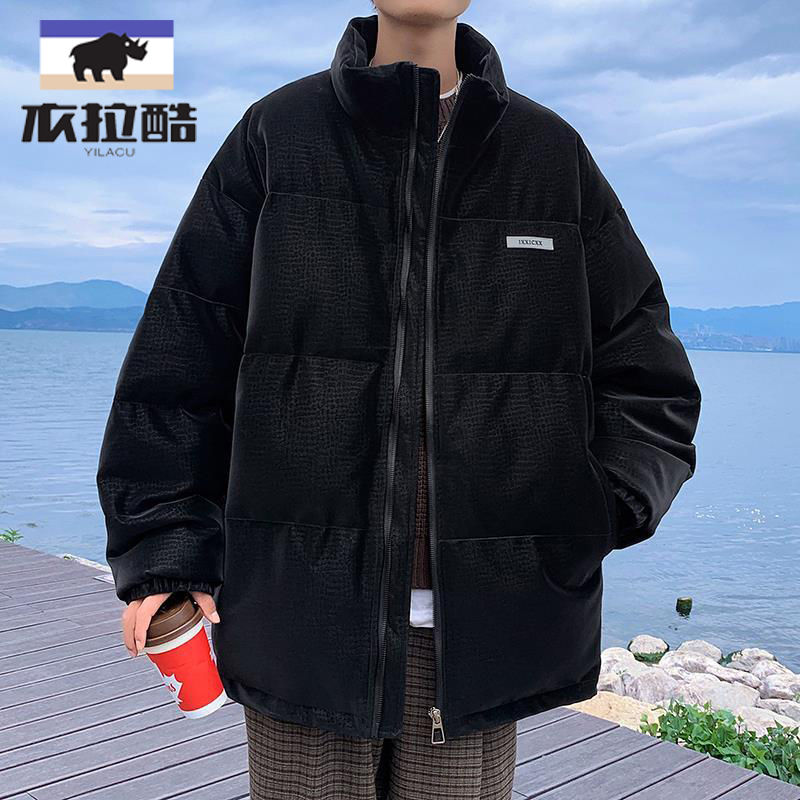 學生男防水棉服男冬季加厚潮牌寬鬆大碼棉襖韓版潮流保暖棉衣外套