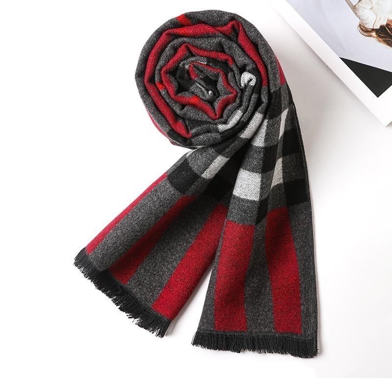 Bufanda cálida para el cuello para hombres de mediana edad y mayores, regalo de cumpleaños de invierno para jóvenes novios_voghion.com