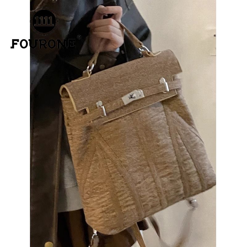 Korean niche backpack new autumn and winter fashion large-capacity Kelly bag high-end casual backpack