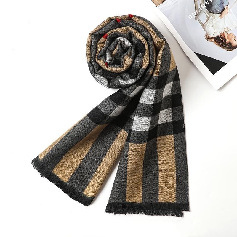Bufanda cálida para el cuello para hombres de mediana edad y mayores, regalo de cumpleaños de invierno para jóvenes novios_voghion.com