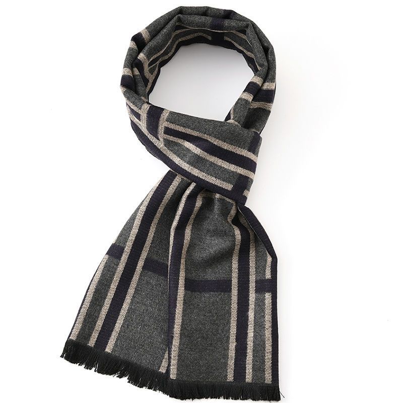 Bufanda cálida para el cuello para hombres de mediana edad y mayores, regalo de cumpleaños de invierno para jóvenes novios_voghion.com