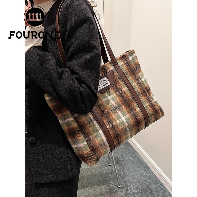 Versatile large capacity this year's popular bag for women new trendy retro tote bag shoulder commuter bag