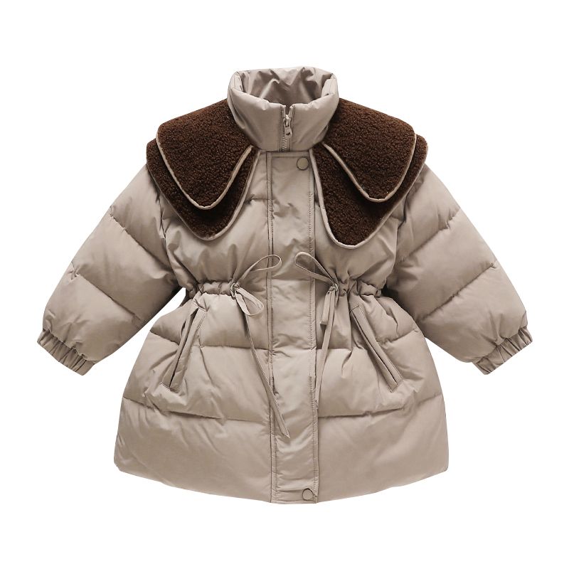 女童棉服冬季2023新款女宝宝冬装洋气加厚羽绒棉衣儿童装棉袄外套