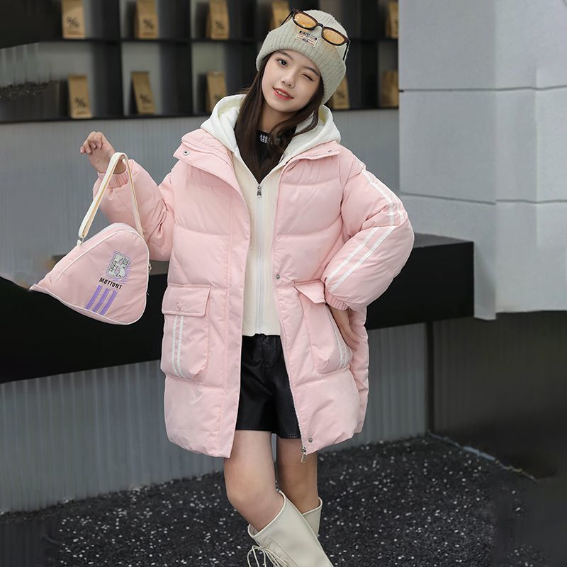 女童棉服2023冬季新款棉衣兒童裝中大童加棉加厚外套洋氣棉襖外套