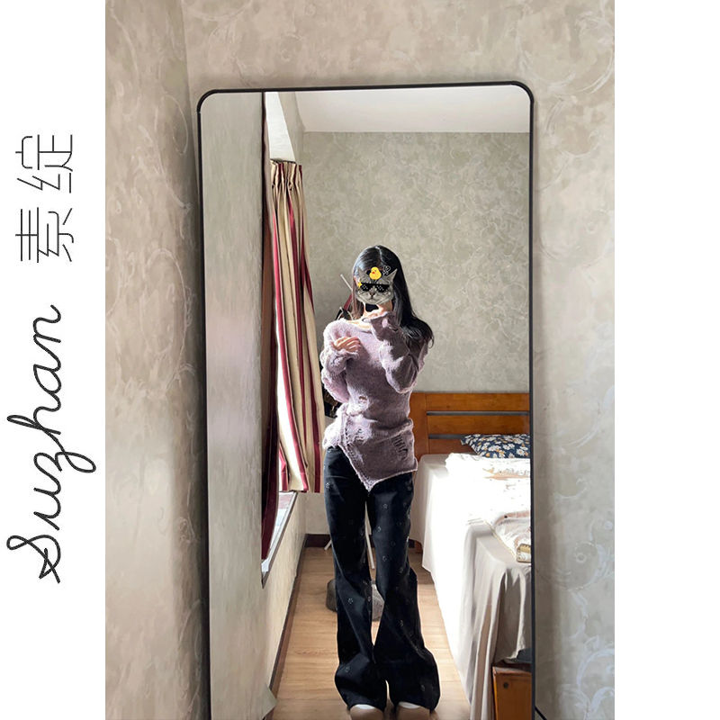 港風復古辣妹設計感小眾破洞鏤空針織衫女早秋一字領露肩純欲上衣