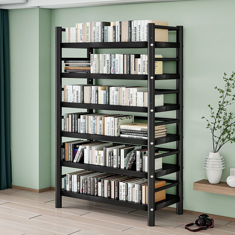书架落地置物架简易多层书柜家用铁艺钢制客厅靠墙学生书本收纳架