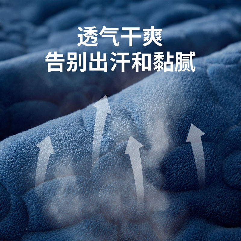 加厚牛奶绒床笠加绒保暖冬季床垫铺底床罩保护套家用床单冬天加绒
