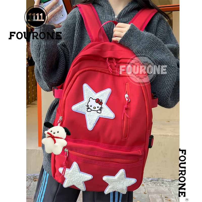 Original Star KT Cat Backpack College Student Cute Versatile High School Bag High School Student Backpack