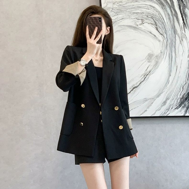 休閒西裝外套女高級感2023新款秋冬季小個子顯瘦韓版寬鬆西服上衣