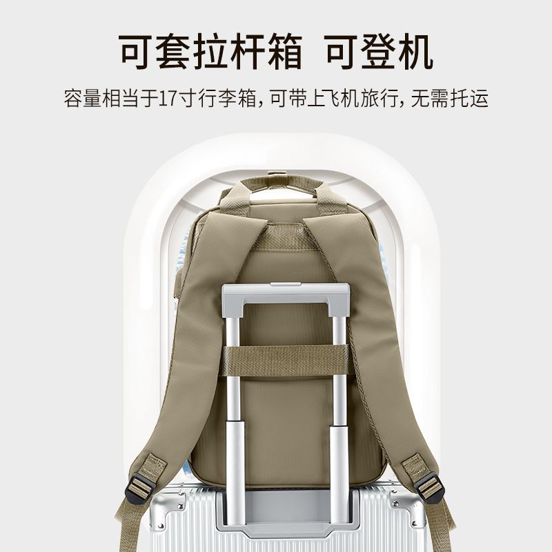 双肩包初中生新款简约书包大学生户外日系旅行背包大容量电脑包