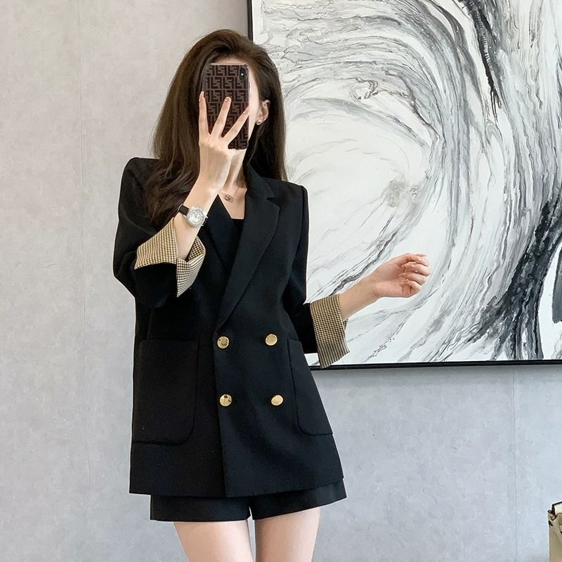 High-end suit jacket for women spring, autumn and winter 2023 new high-end thickened Korean style loose small casual suit