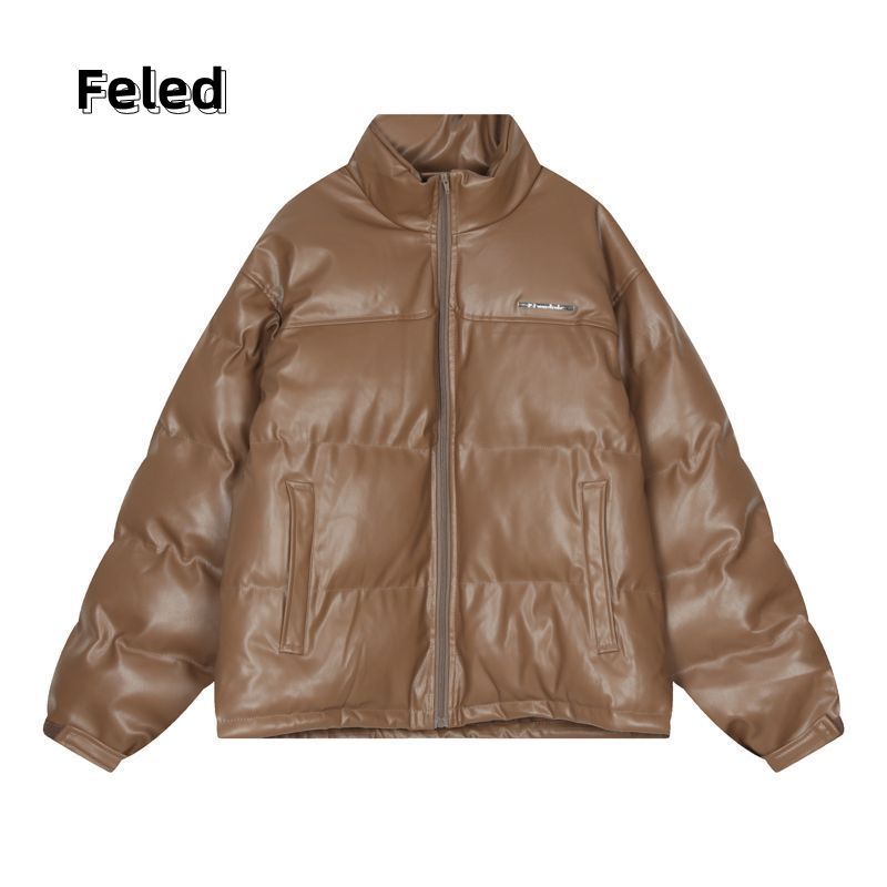 Feira Denton simple niche design cotton coat jacket for men and women American retro velvet thickened bread coat top