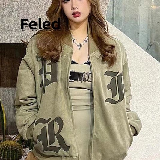 Feila Denton American retro imitation suede jacket for men and women high street plus velvet thickened warm cotton coat couple tops