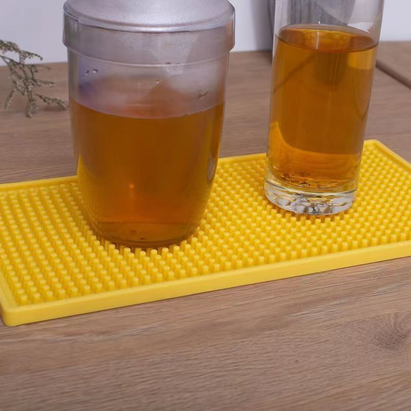 茶杯垫防滑吧台垫滤水垫酒吧酒杯垫隔热垫吧垫杯垫茶杯硅胶沥水垫