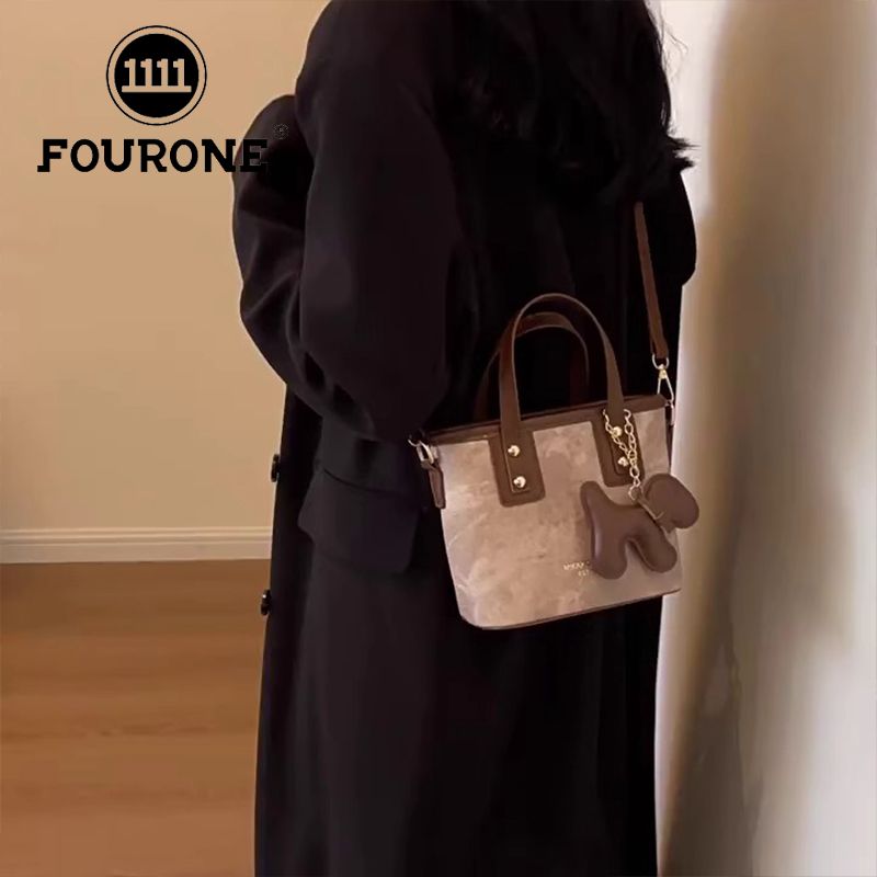 FOUN ONE niche high-end small bag women's new trendy and versatile one-shoulder crossbody fashion super popular portable bucket bag