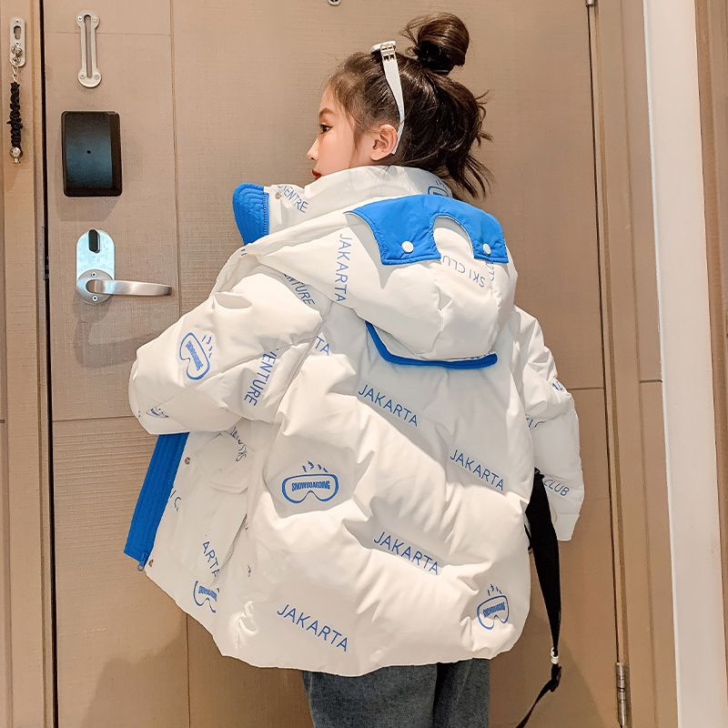 女童羽絨服兒童冬裝輕薄洋氣新款中大童冬季鴨絨保暖外套加厚