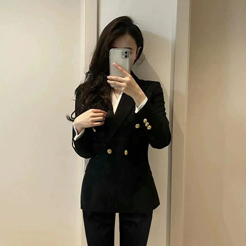High-end small suit jacket for women professional 2023 new spring and autumn jacket business interview formal college student work clothes