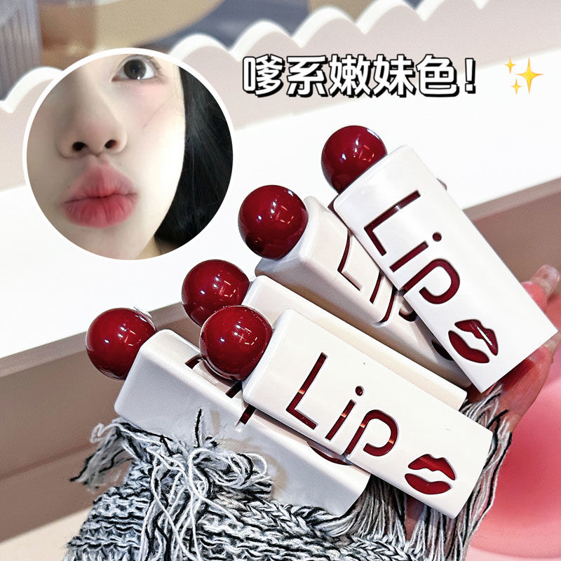 嗲系嫩妹!三角唇泥不易沾杯霧面啞光唇釉唇彩口紅平價小眾品牌女